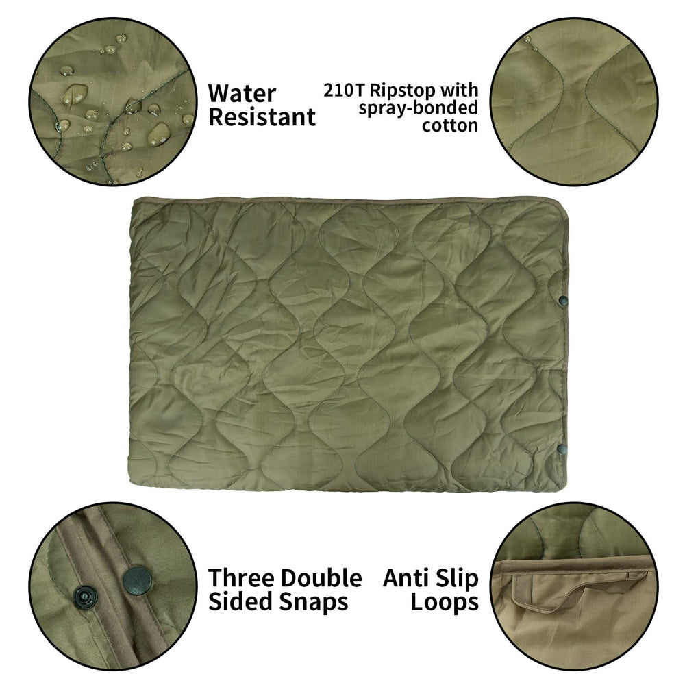 LOOGU compression-sack keeps the blanket compact for easy hiking carry.