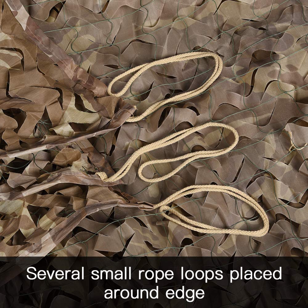 LOOGU Desert Camo Netting garden-screening provides privacy and decorative textures.