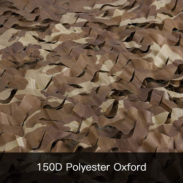 LOOGU Desert Camo Netting hunting blind drape blends with terrain