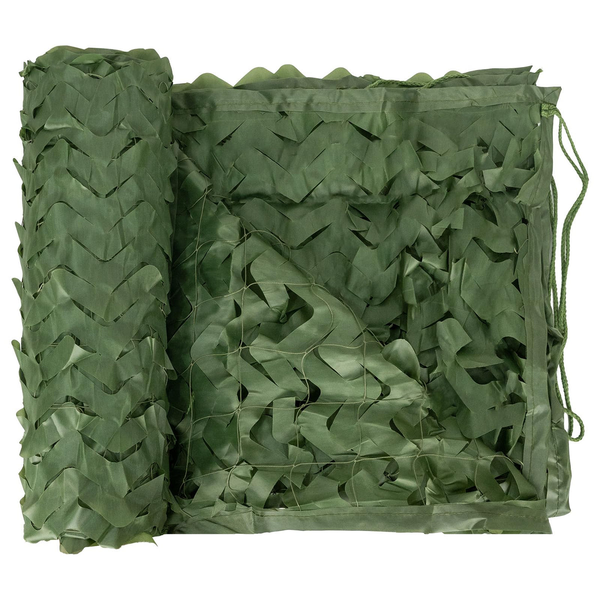 LOOGU Green Camo Netting 10x13ft laid out as backyard sunshade and screening