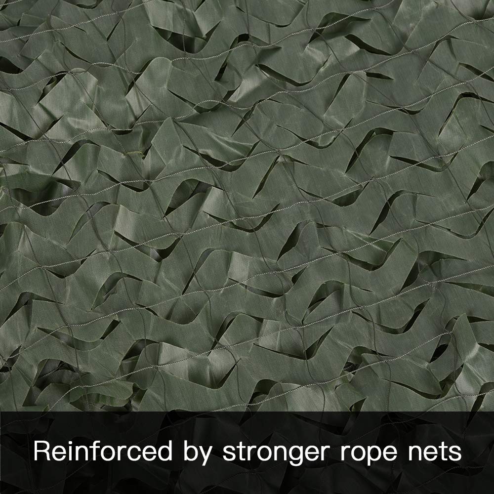 LOOGU Green Camo Netting draped as a hunting blind