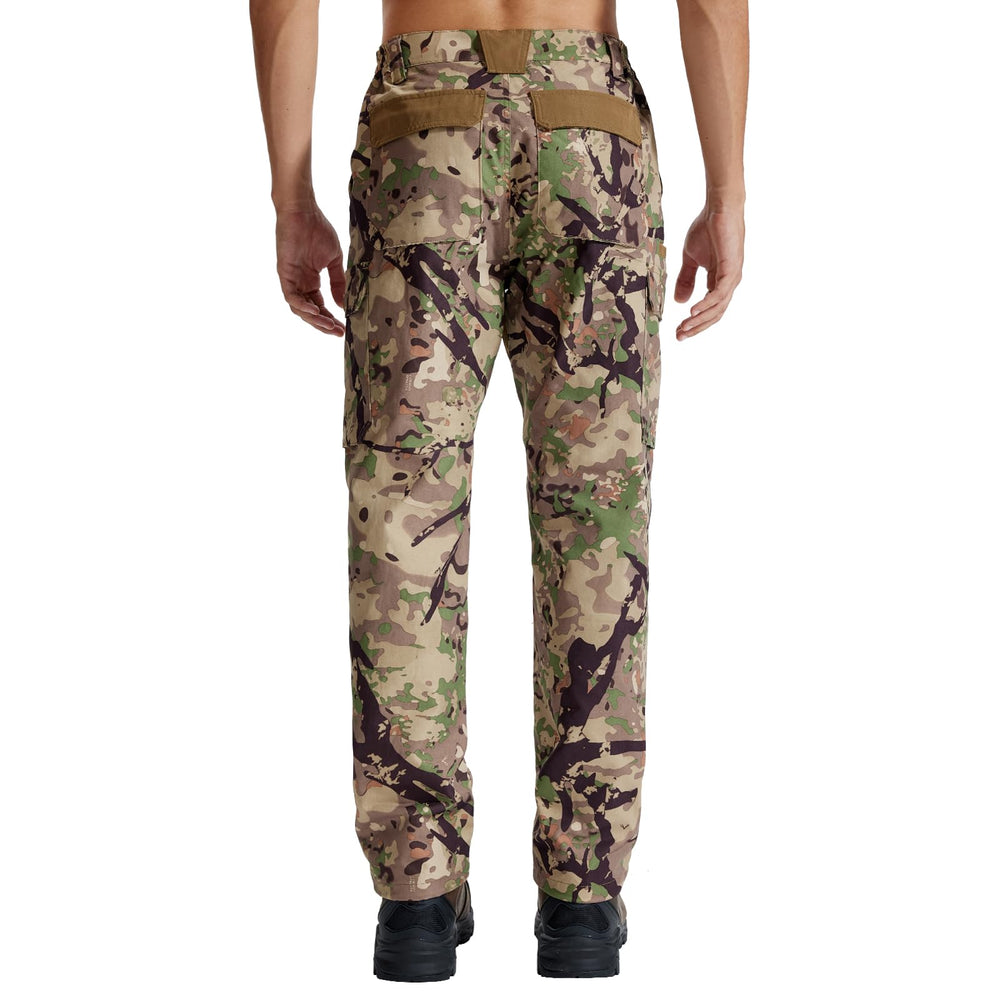 LOOGU men's camo hunting pants side pocket layout—ample storage for essentials.