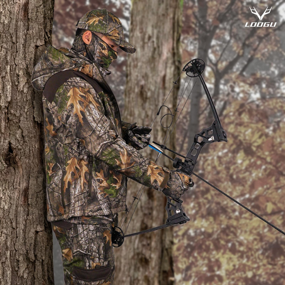 LOOGU softshell water-resistant hunting pants protecting you from drizzle while breathable