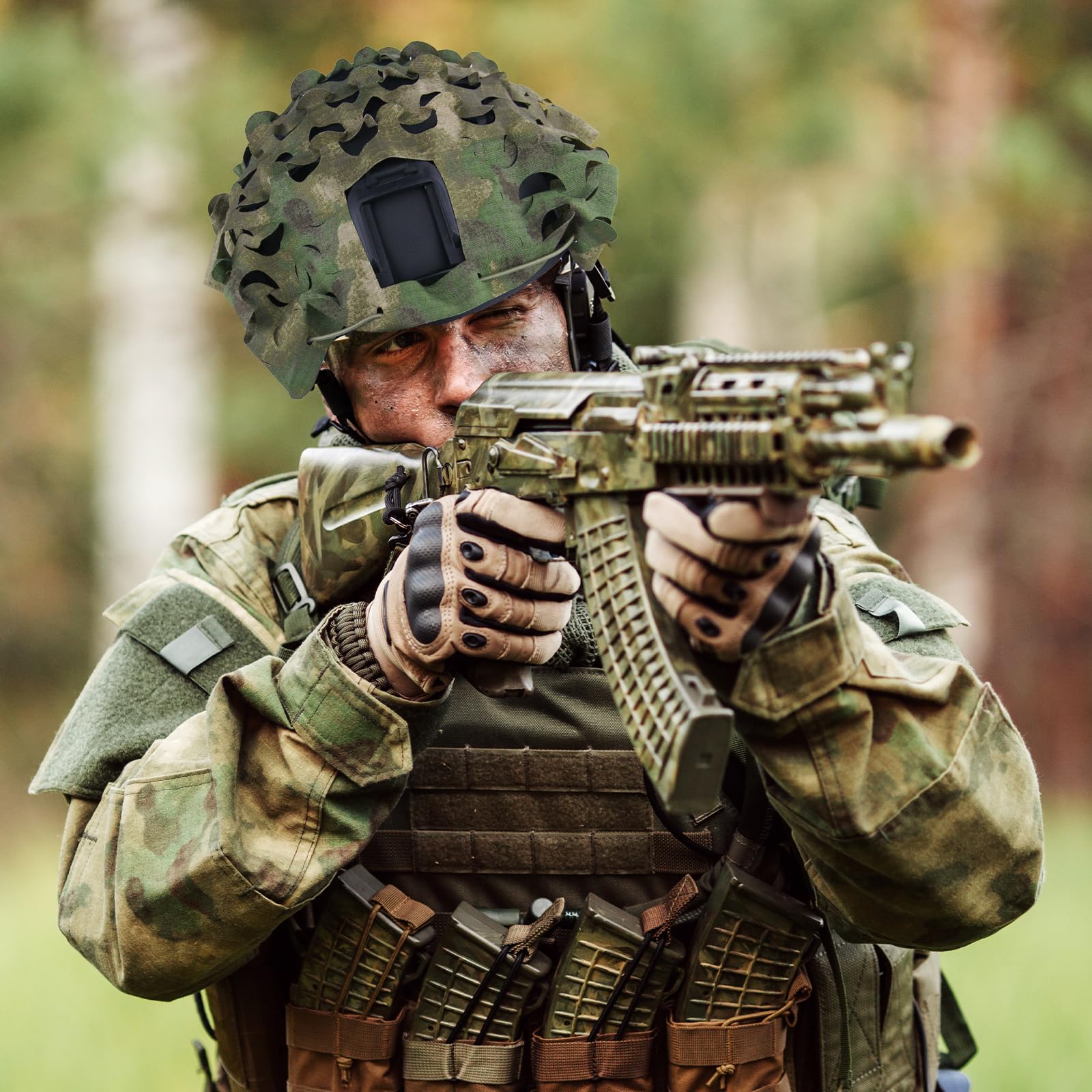 LOOGU helmet cover ideal for CQB matches and airsoft skirmishes