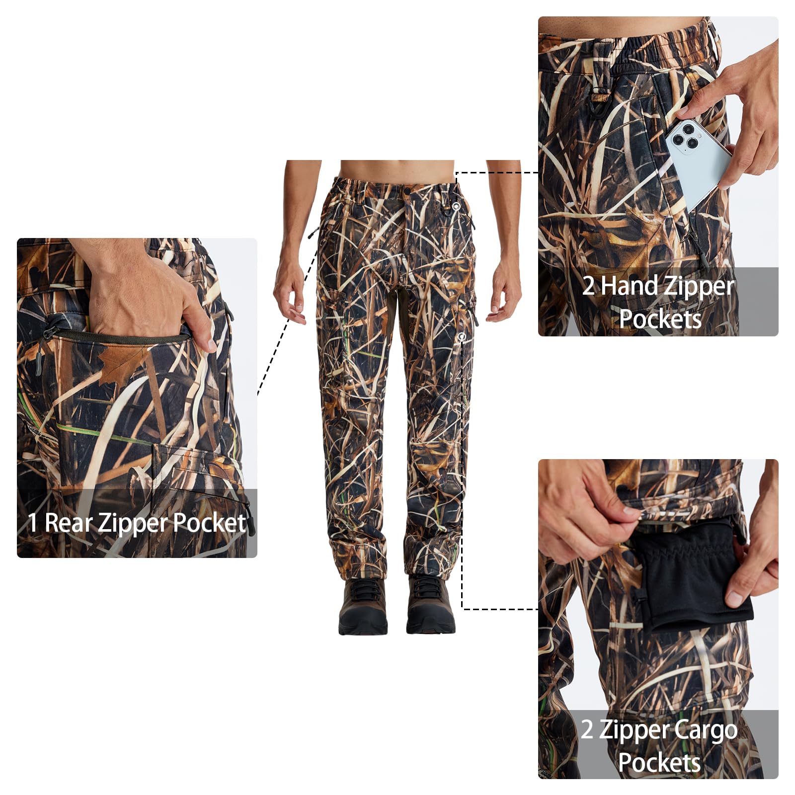 LOOGU camo hunting pants offer UV protection during sun exposure