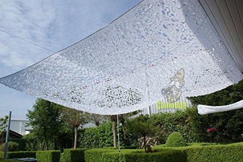 LOOGU 10x13 ft camouflage coverage displayed in a wide setup