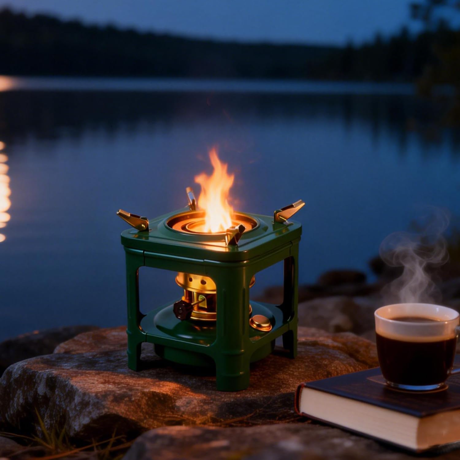 LOOMINGSX portable stove in compact design for backpack camping
