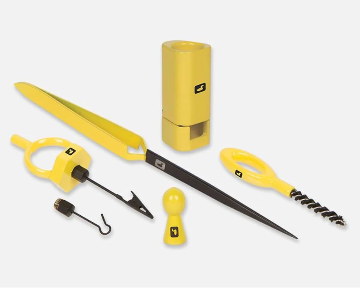 Loon Fly Tying Tool Kit shown in travel case, ideal for on-the-go field use.
