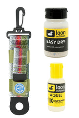 Dual-compartment leak-proof floatant holder for Aquel and Easy Dry Dry