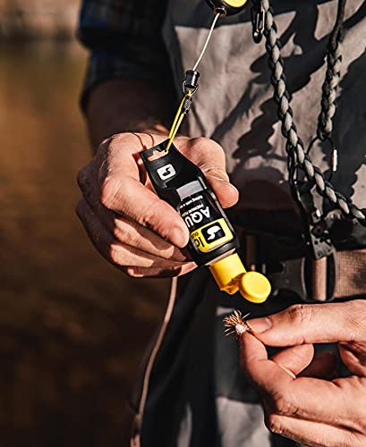 Dry fly on surface shows improved float with temperature-stable performance