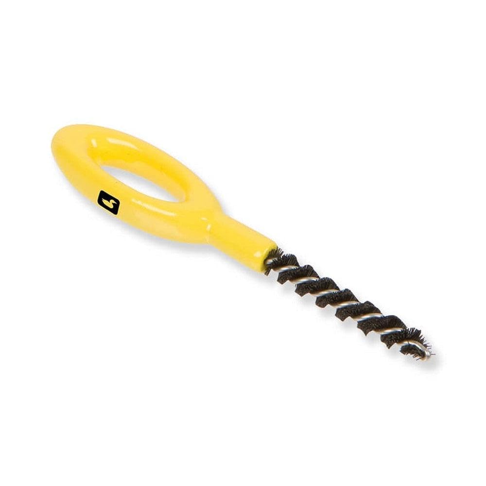 Loon Ergo Dubbing Brush with ergonomic grip, stainless steel helix spine, and nylon bristles