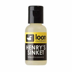 Loon Henry's Sinket bottle ready for effective sinking during nymph fishing.