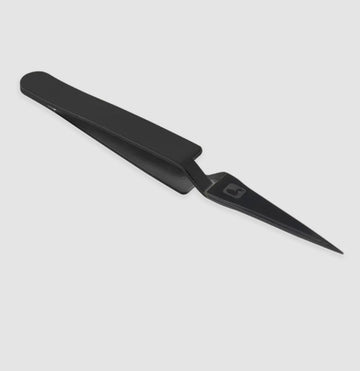 Loon material prep tool straight black ideal for dubbing and composite loops on the vise.