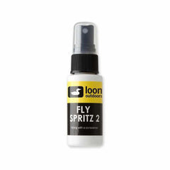 Loon Outdoors Fly Spritz 2 bottle showing quick-drying, water-based floatant for dry flies.