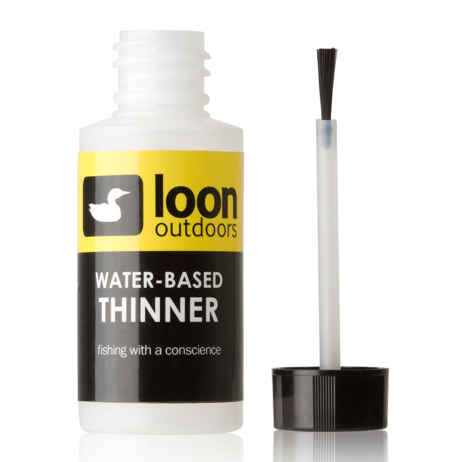 Loon Outdoors head cement thinner drops illustrate precise thinning for customized fly creation