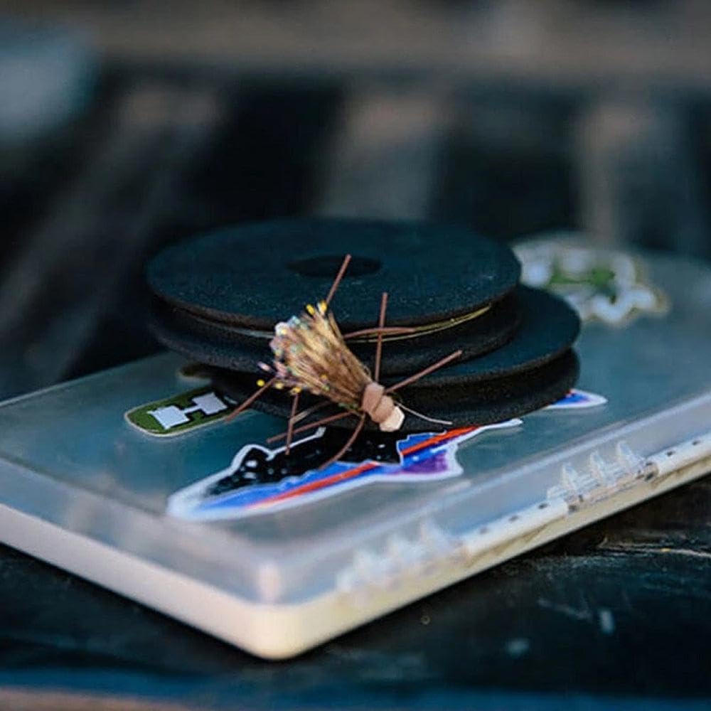Loon Outdoors Rigging Foam in action on the water enabling rapid fly swaps