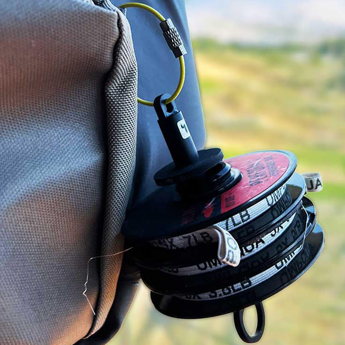 Loon Outdoors Rogue Tippet Post tool tethers keep gear secure on the trail.