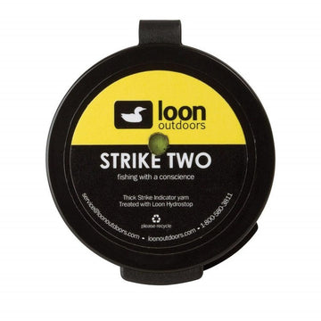 Loon Strike 2 Yellow indicator on water for high visibility and subtle take detection.