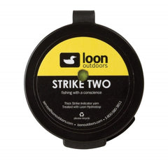 Loon Strike 2 Yellow indicator on water for high visibility and subtle take detection.