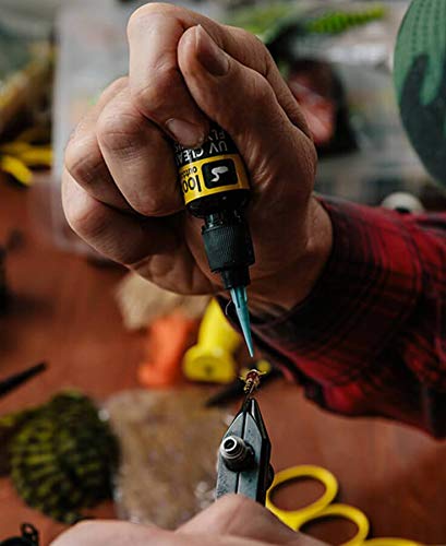 Loon Flow used as a head cement replacement on flies with UV finish