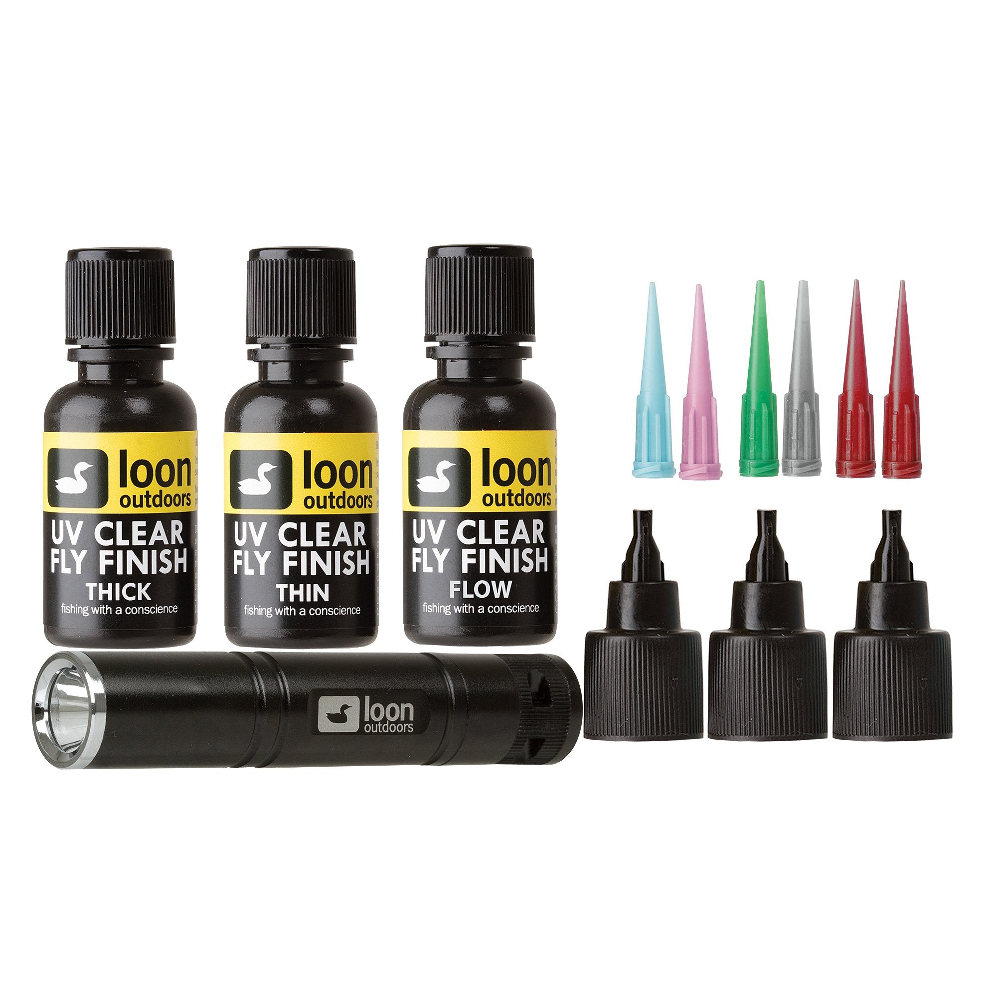 Loon Outdoors UV Fly Tying Kit for fast curing and precise fly heads