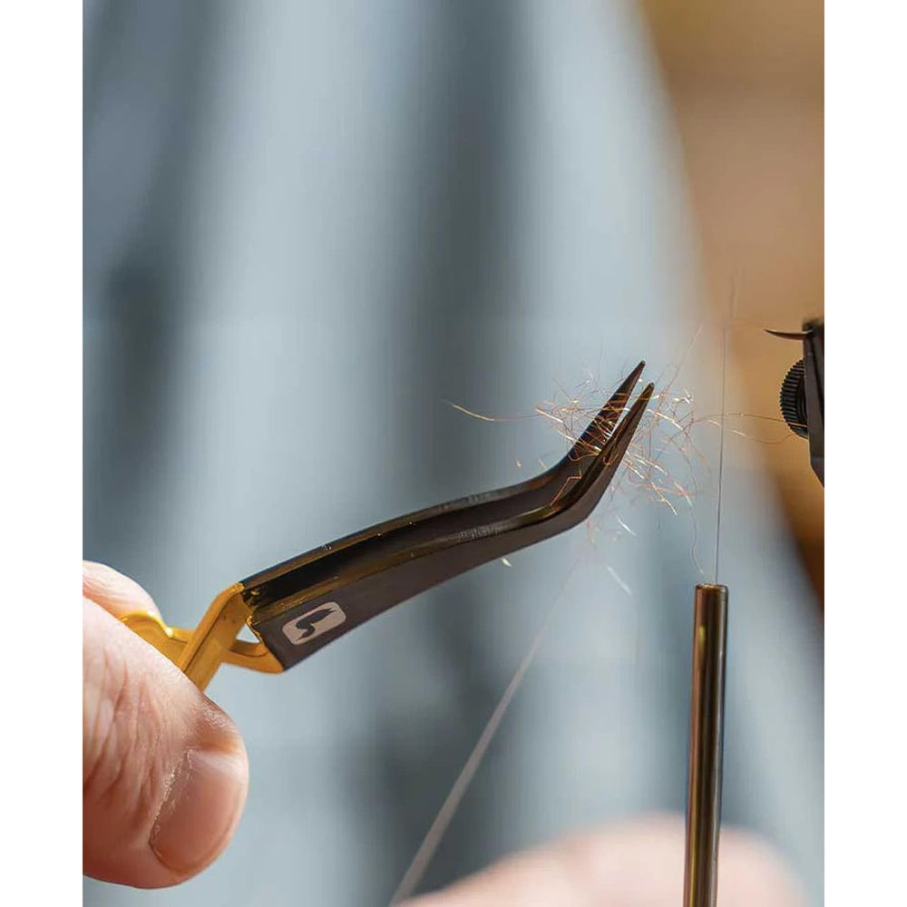 Loon tool with ergonomic grip and yellow finish for comfortable, durable tying.