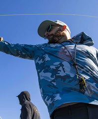 Loon Outdoors Spartan Lanyard works with tippet spools for easy access.