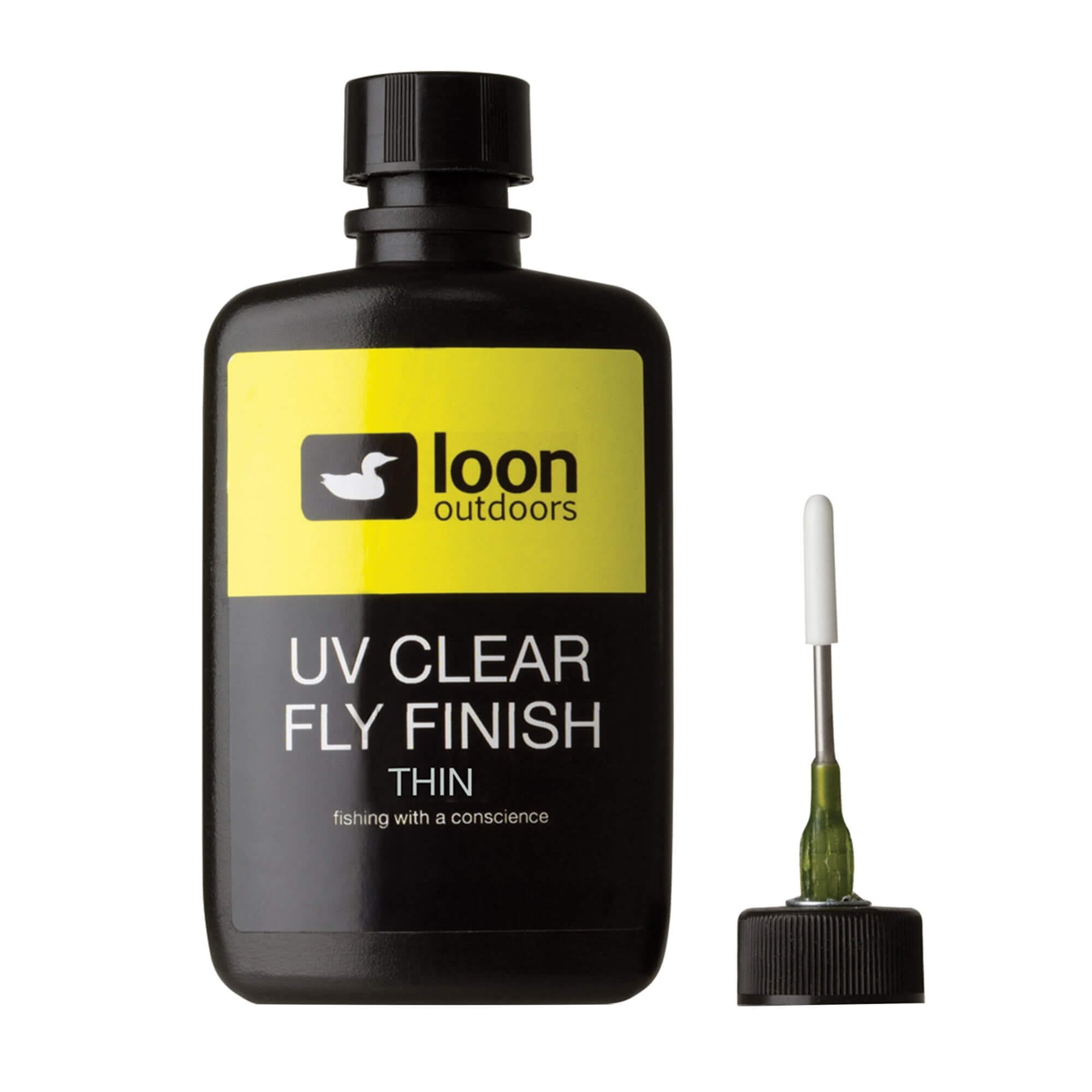Loon UV Clear Fly Finish bottle with brush