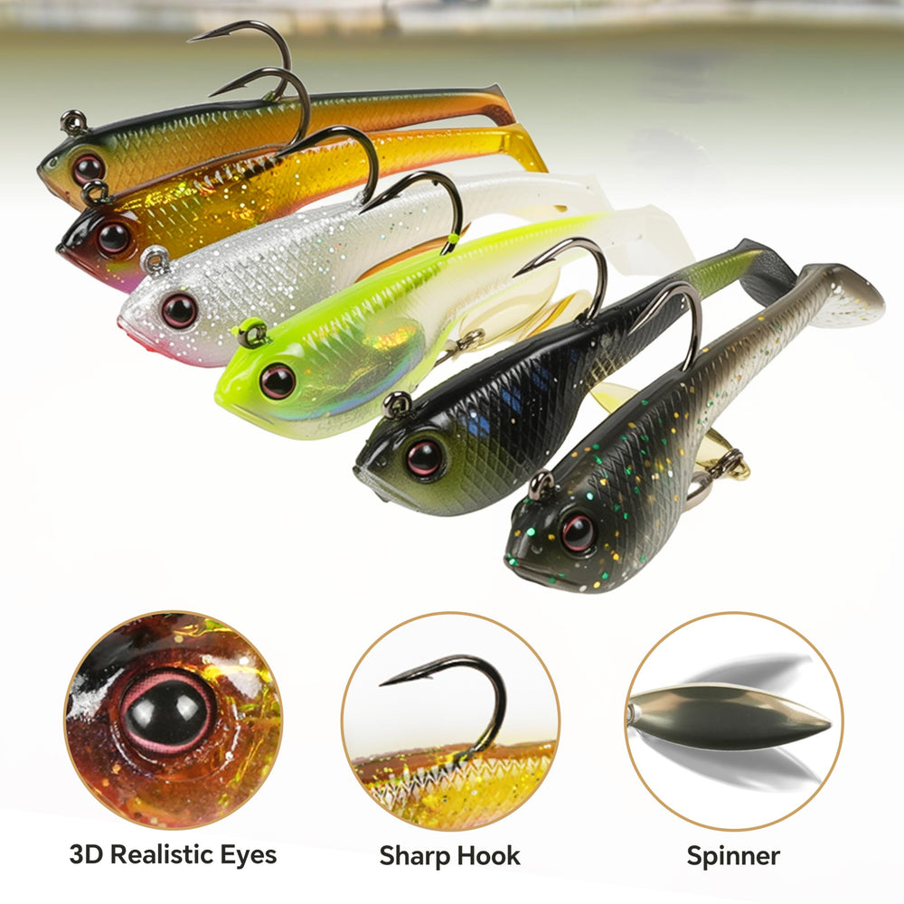 3D lifelike eyes on LOONVA soft lure