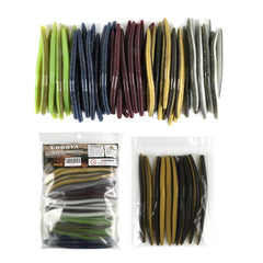 LOONVA 5-Inch Soft Plastic Worms 100-Pack – bulk bass fishing lures