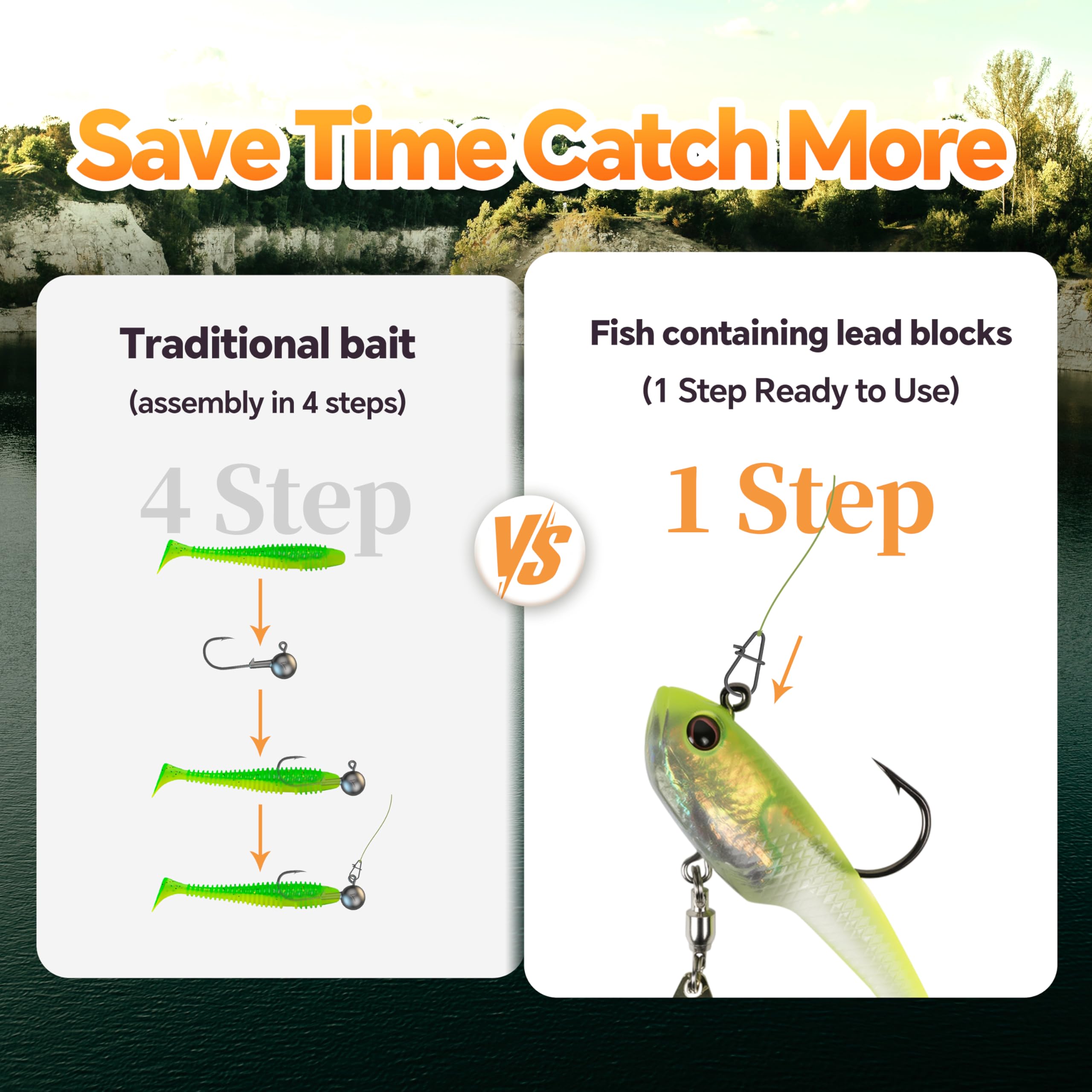 Premium high-carbon hooks for strong hook-ups