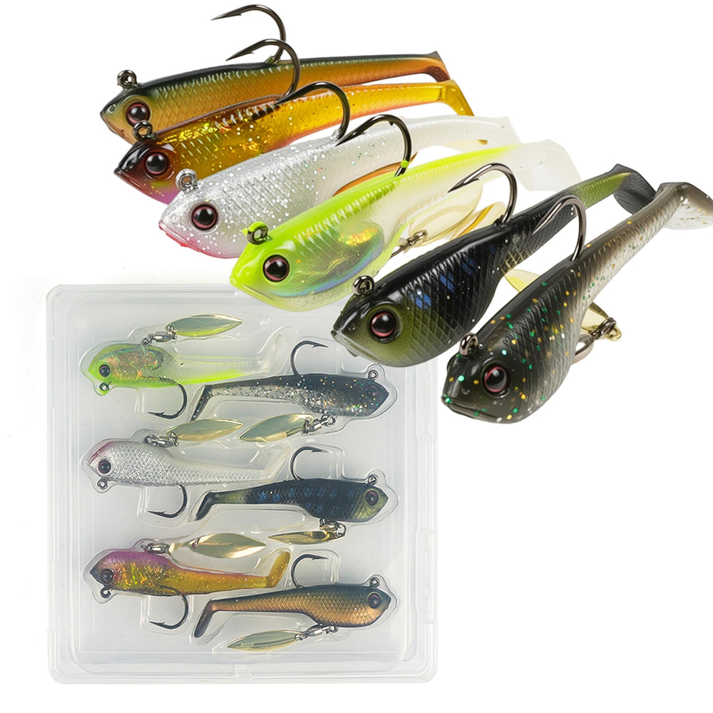 Close-up of paddle tail and high-carbon hook on LOONVA lure