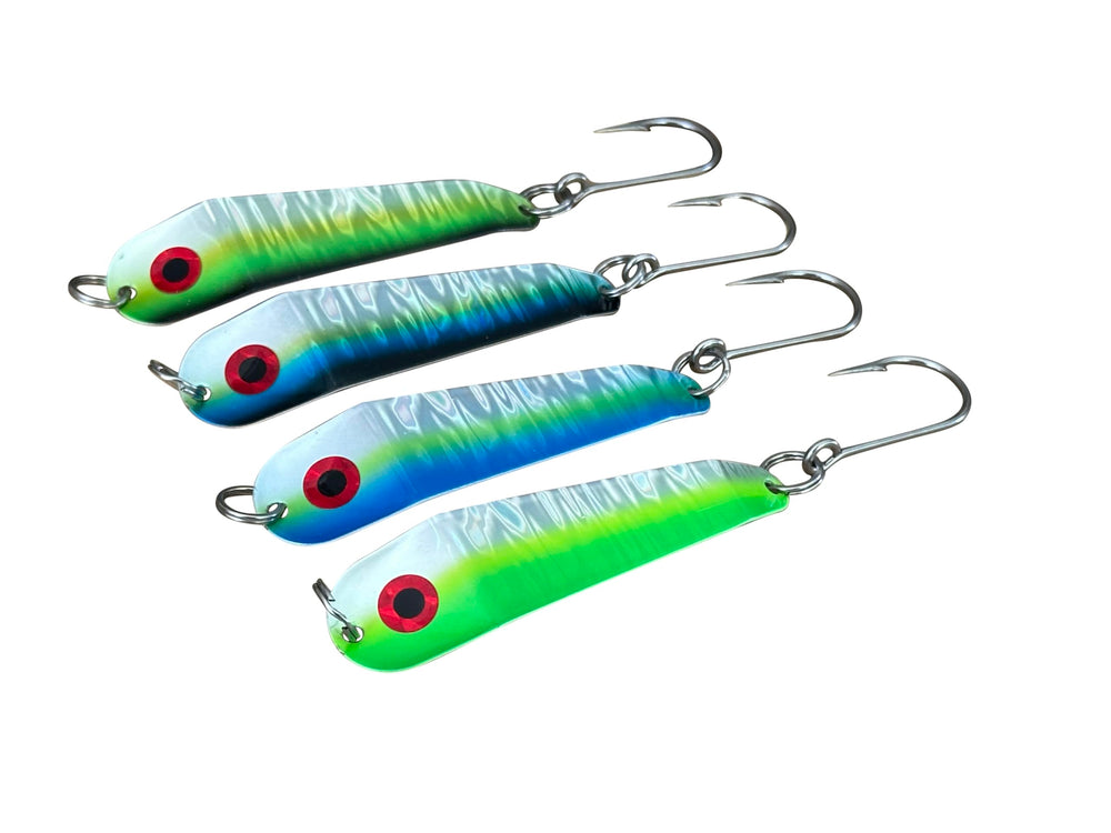 Loony Spoons Set of 4 lures with Salmon and Lake Trout colors