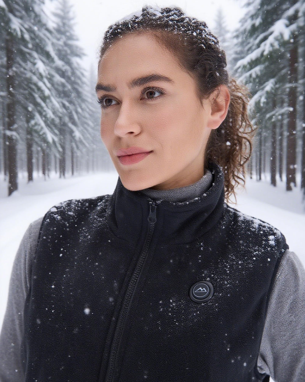 Loowoko heated vest with temperature settings offers customizable warmth on-demand.