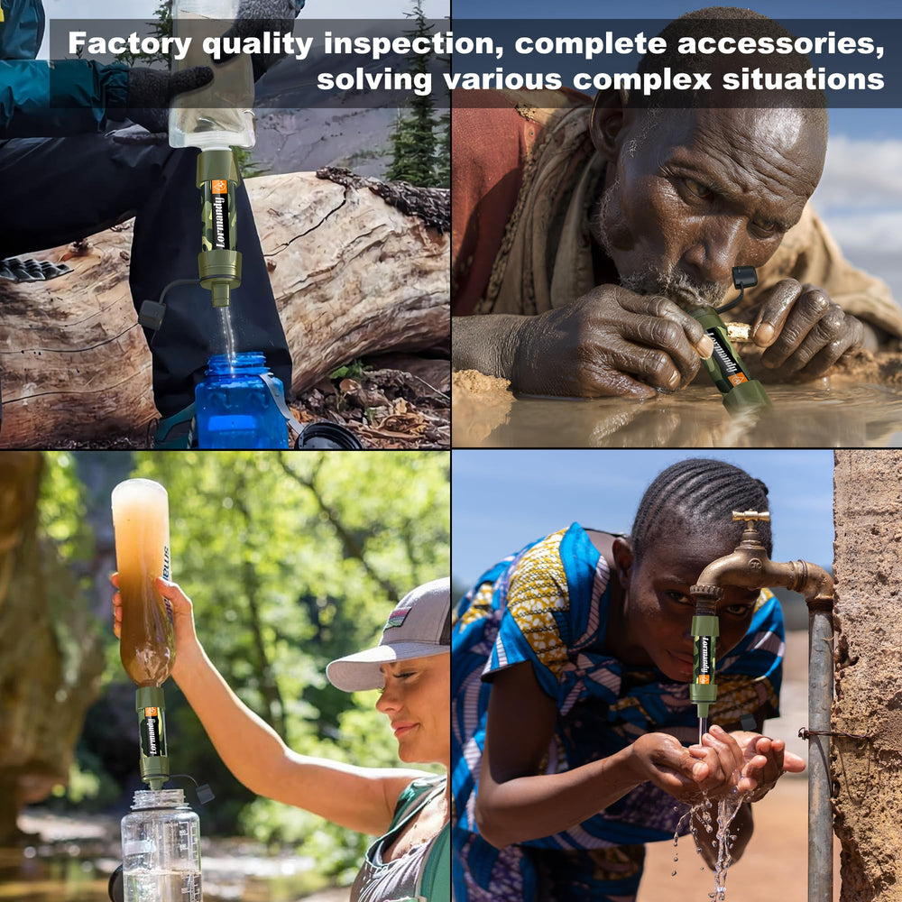 Lormandy water filter straw backflush maintenance keeps filtration flowing