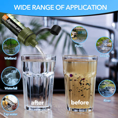 Lormandy water filter straw triple filtration for multi-stage purification