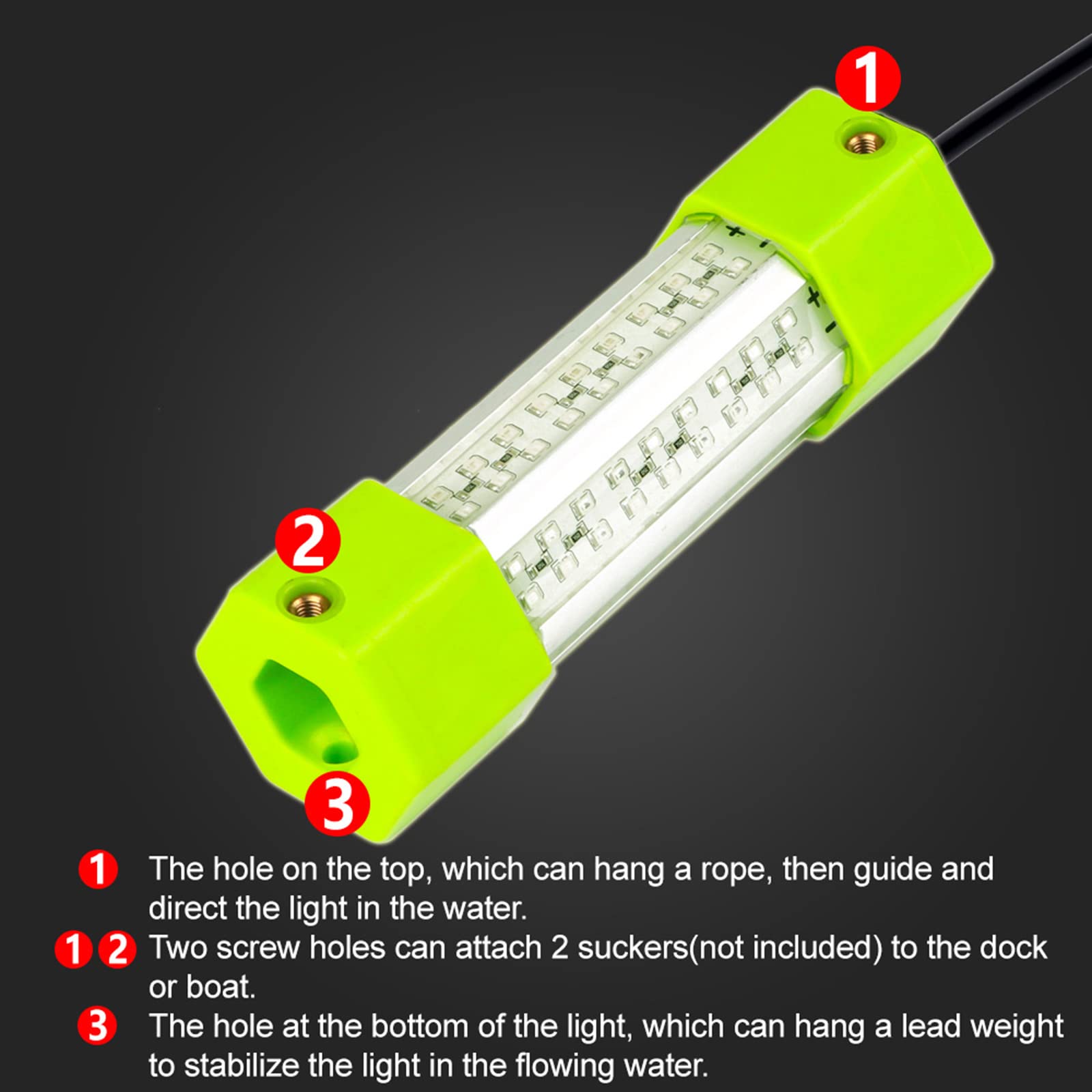 LostCat bottom weight stabilizer keeps light steady underwater