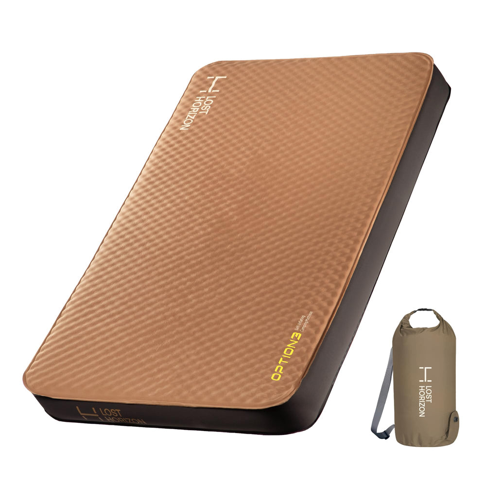 LOSTHORIZON air-foam camping mattress twin supports up to 300 pounds for versatile sleepers