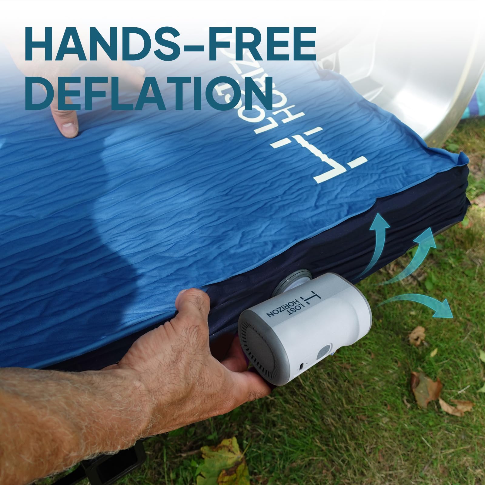 LOSTHORIZON air-foam mattress packed in carry bag for easy transport