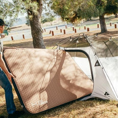 LOSTHORIZON air-foam-mattress side-view highlights supportive 4.5-inch thickness for better sleep.