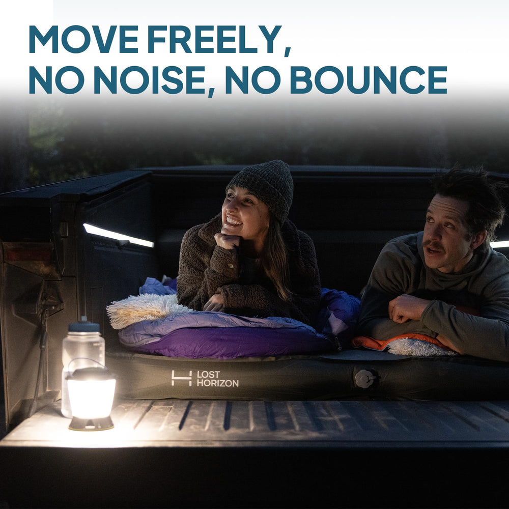 LOSTHORIZON Air& Foam mattress demonstrates warmth with R-Value 13.