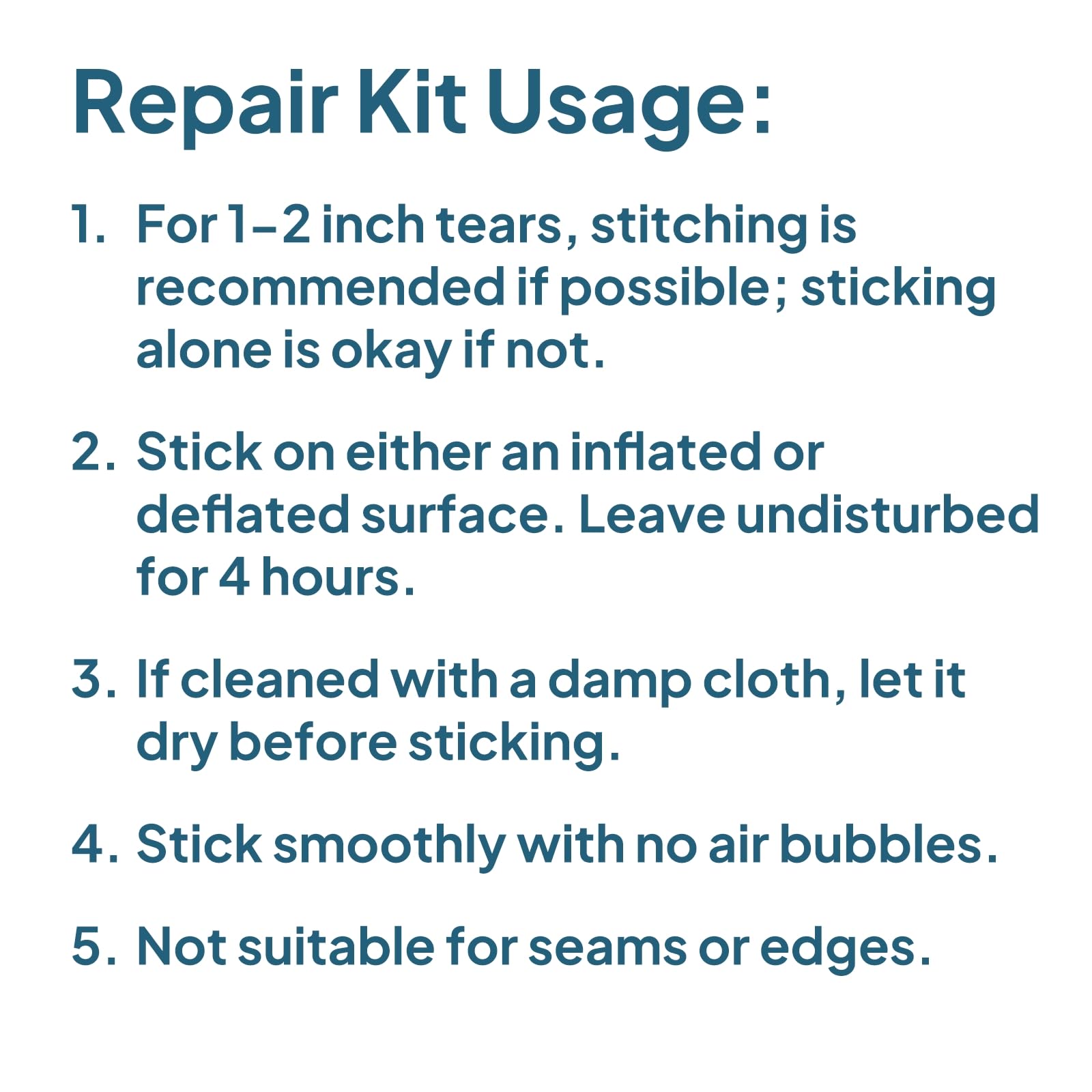 LOSTHORIZON repair kit packaging with four patches for on-the-go repairs