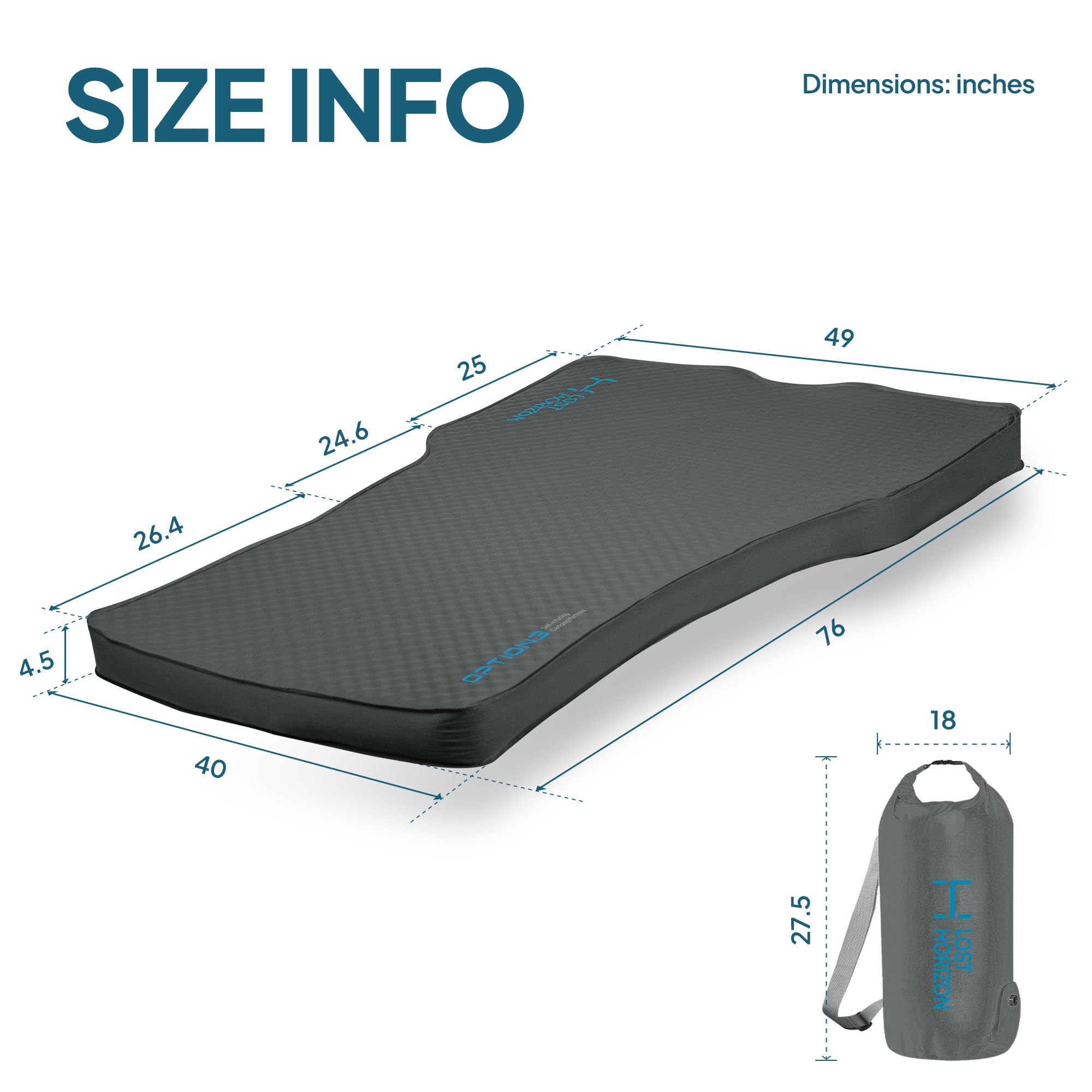 LostHorizon self-inflating sleep pump enables quick setup