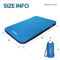 LOSTHORIZON self-inflating sleeping pad combines foam and air for customizable comfort