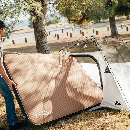 LOSTHORIZON self-inflating pad with foam-core for even pressure relief