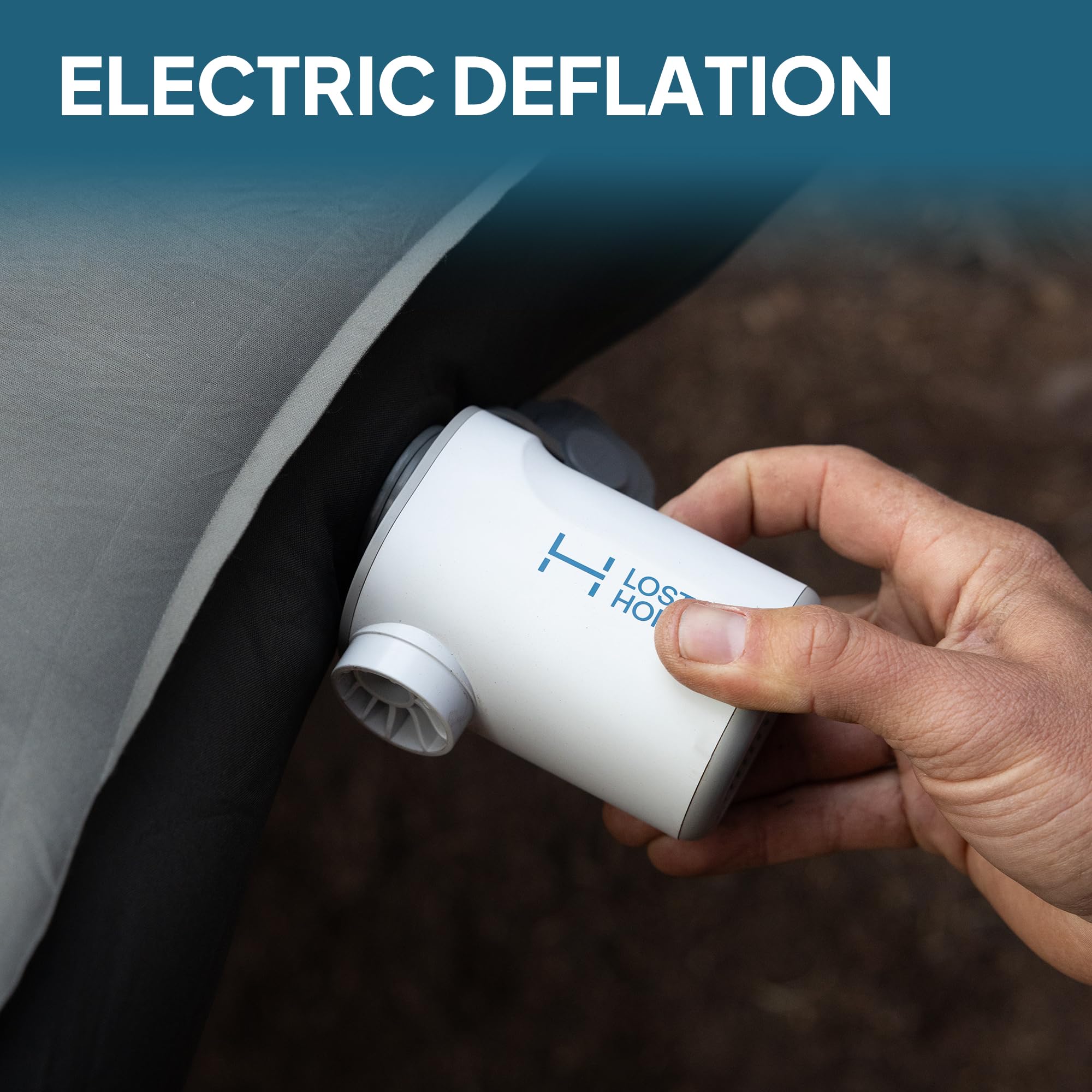 LOSTHORIZON silent and stable sleeping surface minimizes nighttime movement.