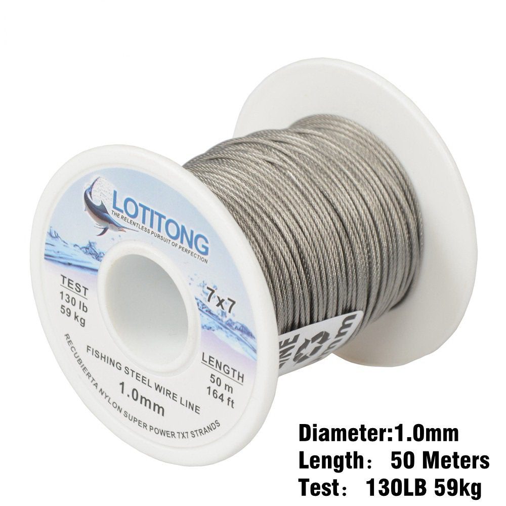 LOTITONG 7x7 49-strand wire showing balanced stiffness and flexibility.