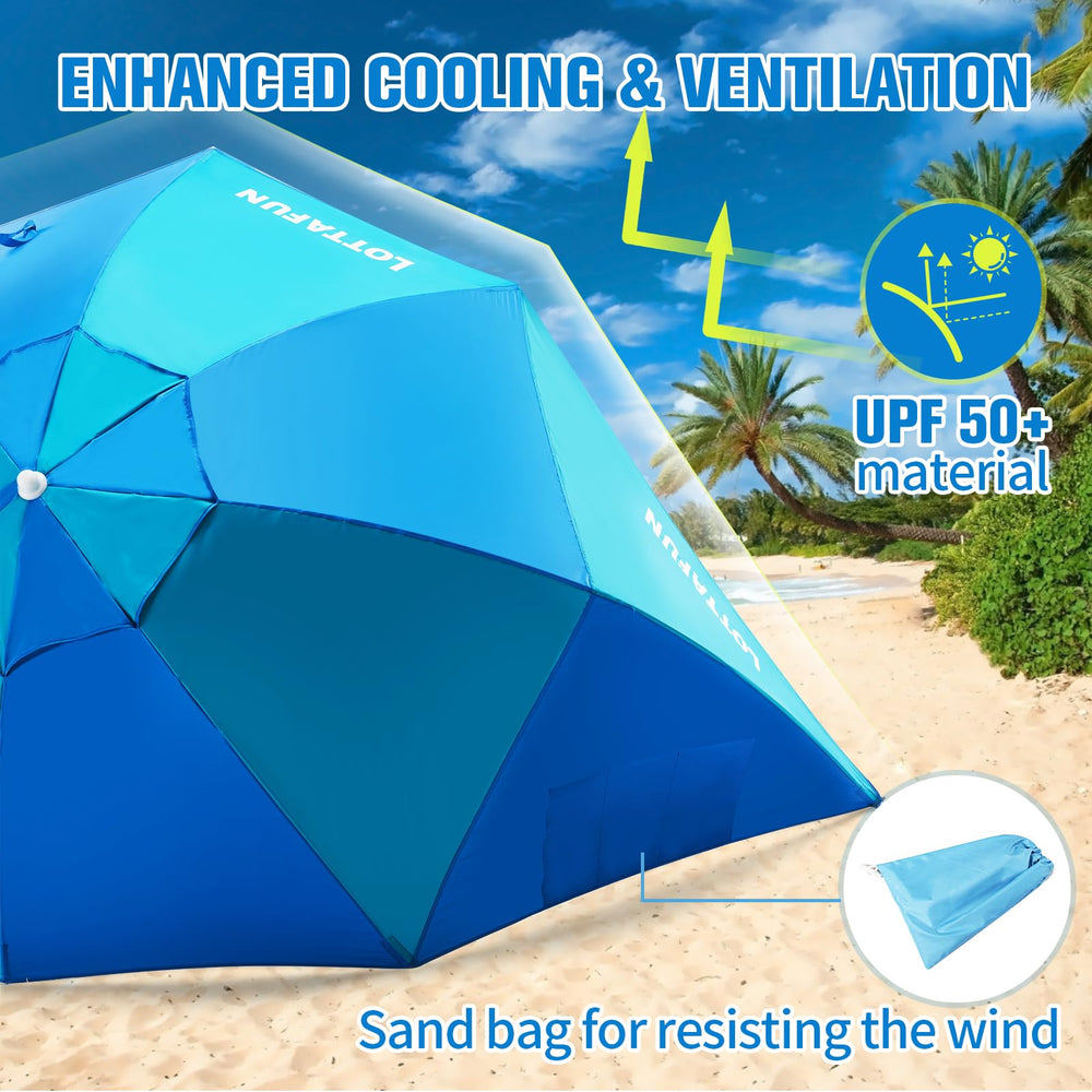 LOTTAFUN zippered windows enhance airflow while keeping stability