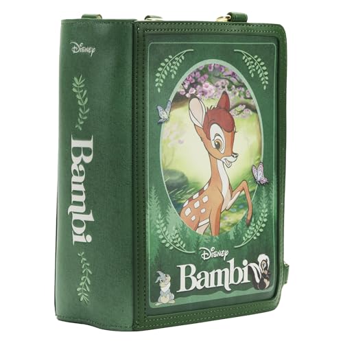 Loungefly Bambi bag open pages reveal life lessons and playful illustrations for daily whimsy