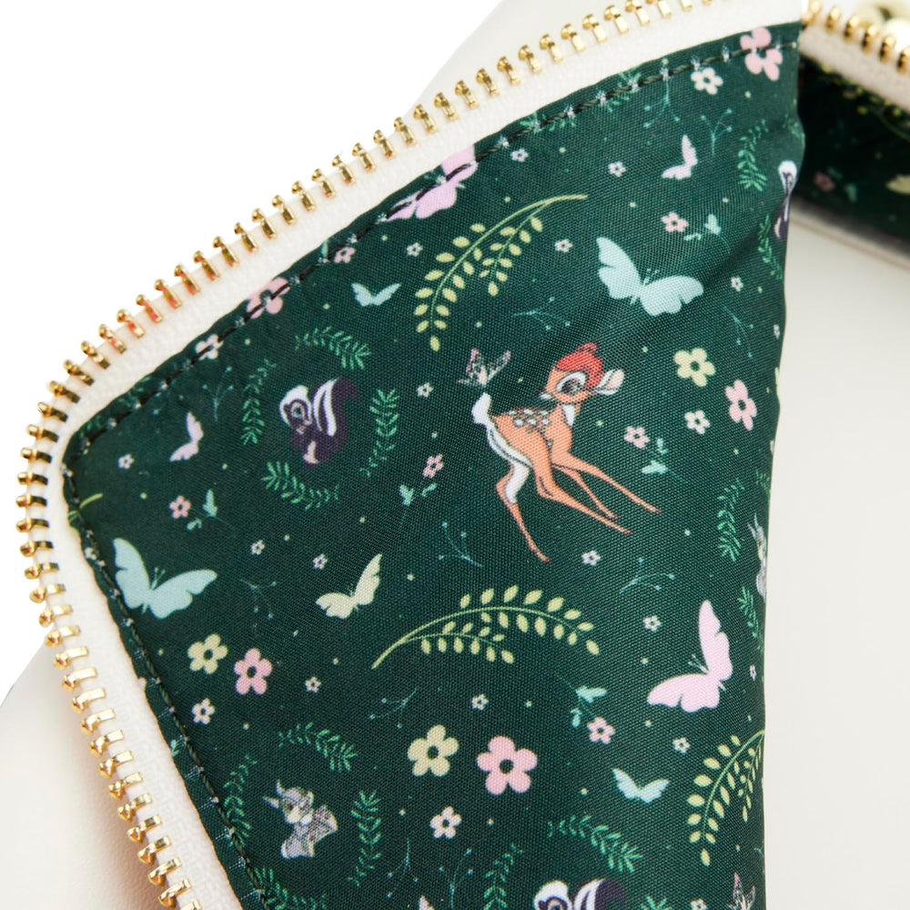 Loungefly Bambi bag side view emphasizes size and portability for outings